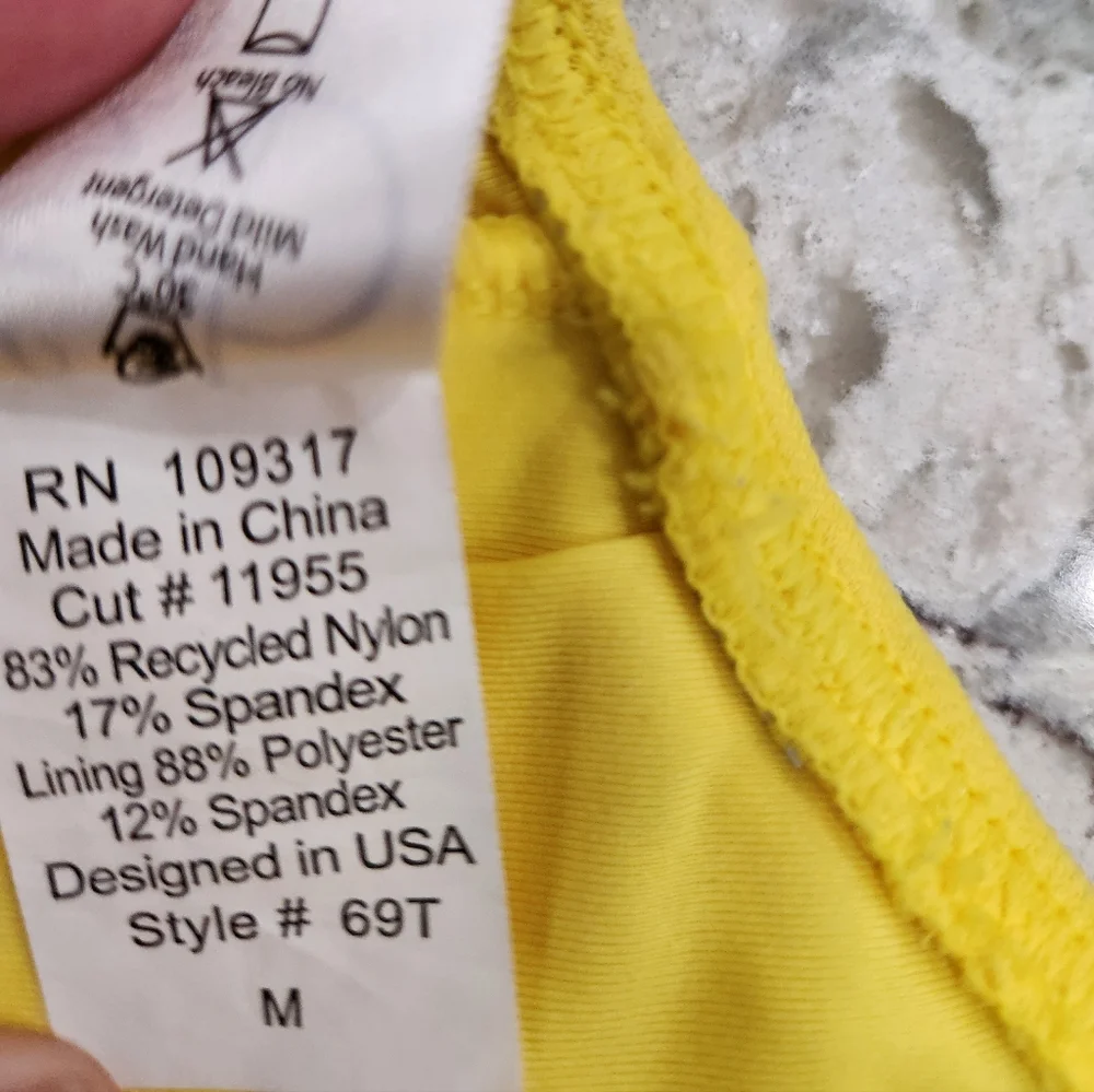 Women's Zip Up Sports Bra/swim Top Sz Med